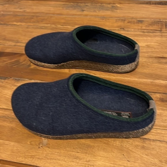HAFLINGER clogs navy blue, size 41, felted wool, good condition - Picture 2 of 11
